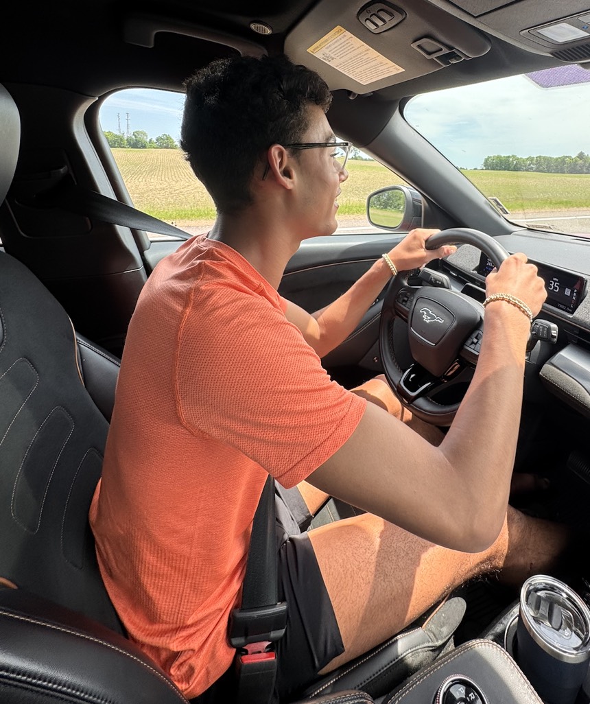 He sets the cruise at 15 over